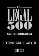 The Legal 500 recommended lawyer 2021