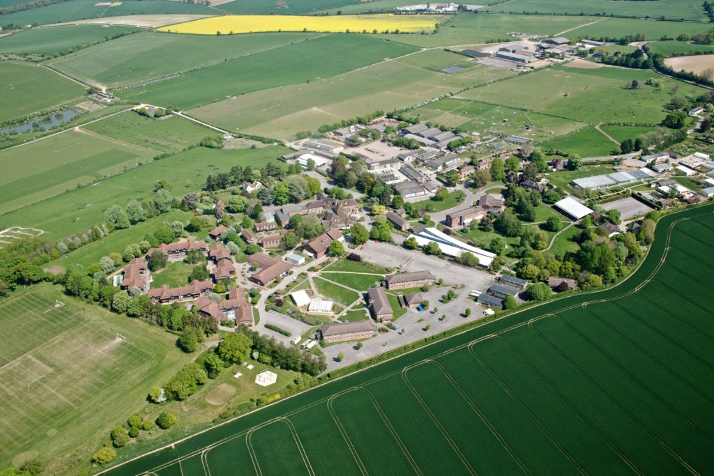 Aerial view of Sparsholt College