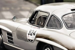 Classic Mercedes Gullwing in Silver