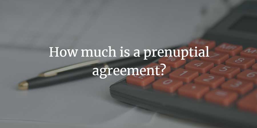 What is the cost of using a solicitor for a prenup?