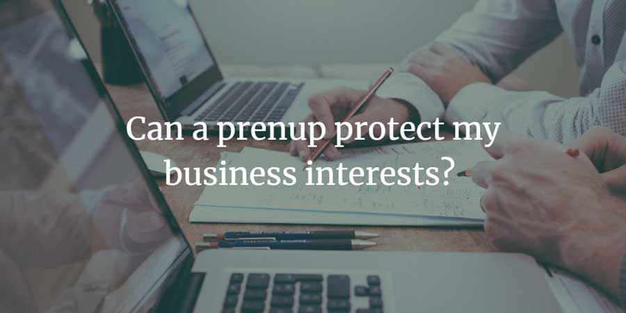 Can a prenup protect my business