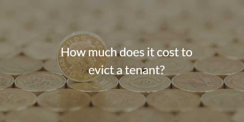 How much does it cost to evict a tenant?