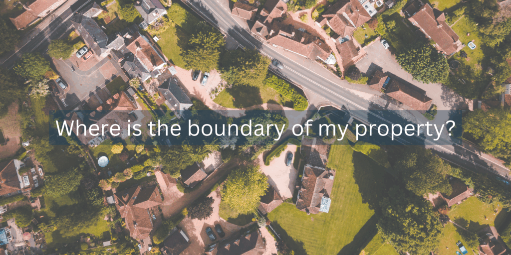 where is the boundary of my property?