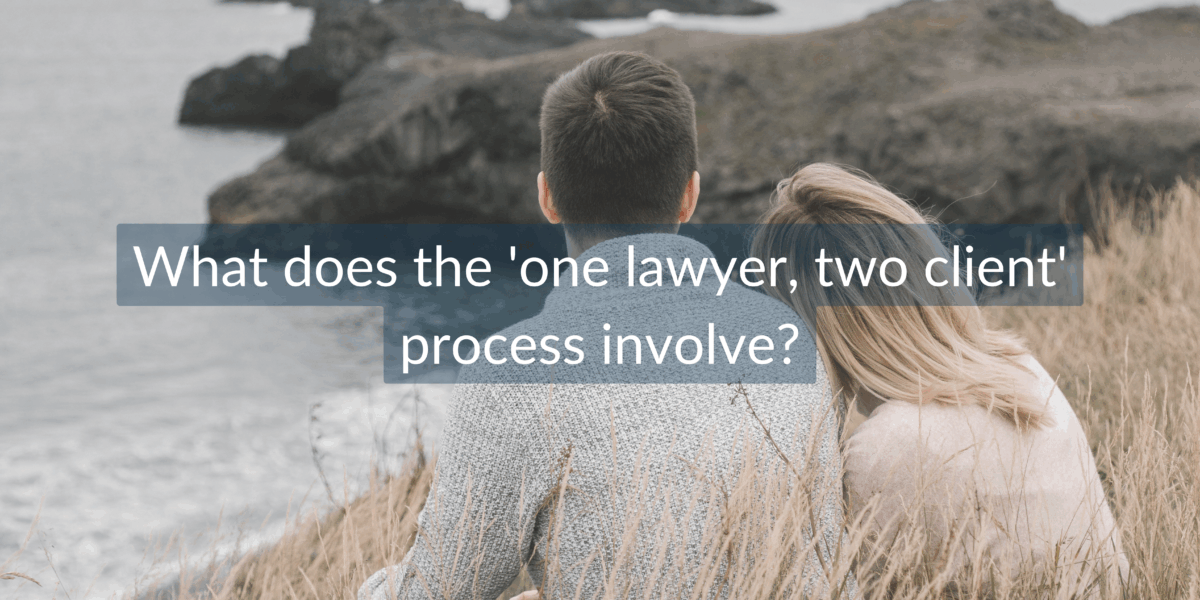 A complete guide to 'One lawyer, two client' divorce